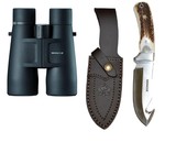 Minox BV 8x56, h�m�r�kiikari + puukko
