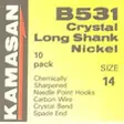 KAMASAN B531 CrystalLongShankNickel - Onkilaitteet ja tarvikkeet - 0699900001578 - 2