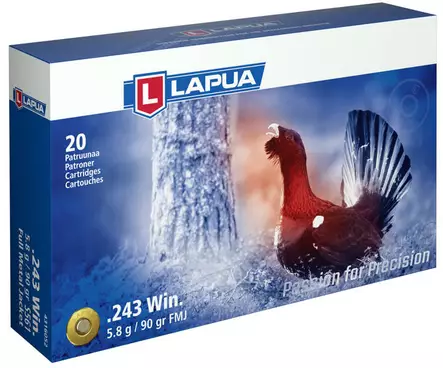 Lapua 243win FMJ BT 5,8g - Lapua - 6418267102520 - 2