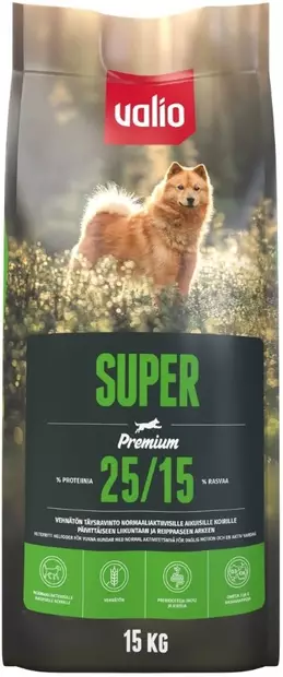 Valio Super koiranruoka 15kg 25/15 - Valio koiranruoka - 6438347000010 - 1
