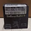 Sellier&Bellot 223rem 3,6g FMJ 100kpl - Sellier&Bellot - 8590690341870 - 1