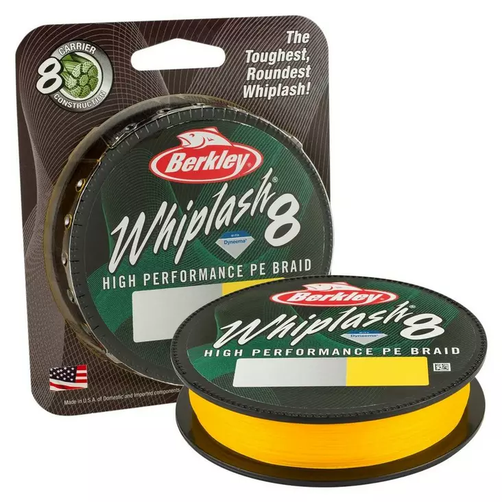 Berkley Whiplash 8 Yellow 150m - Kalastus Siimat - 028632999950 - 1