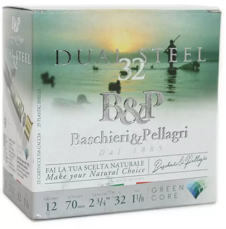 B&P 12/70 32g Dual Steel 434m/s - Korvaavat patruunat - 8057502100860 - 1