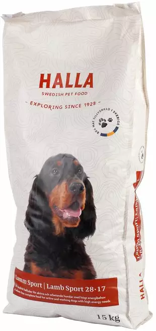 Halla Lamm Sport 28-17 15kg - Halla koiranruoka - 7350003233510 - 1