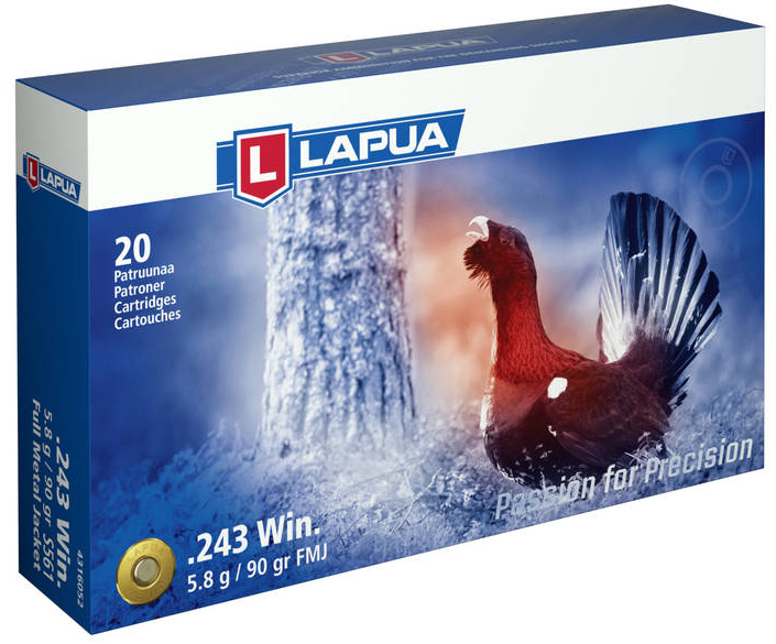 Lapua 243win FMJ BT 5,8g - Lapua - 6418267102520 - 2