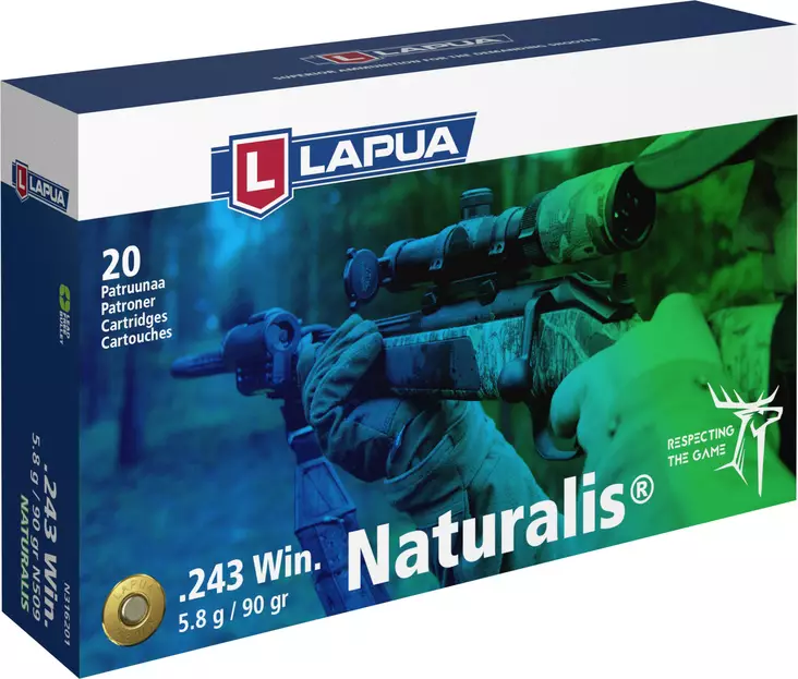 Lapua 243win Naturalis 5,8g - Lapua - 6418267102810 - 1