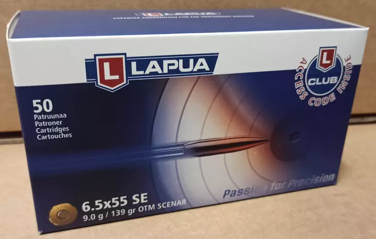 Lapua 6,5x55 SE 9g HPBT Scenar - Lapua - 6418267101790 - 1