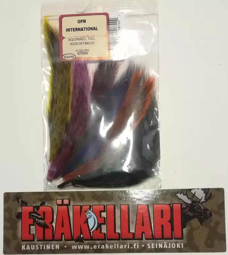 Squirrel tail, oravanhäntä lajitelma - Luonnolliset perhomateriaalit - 053526087000 - 1