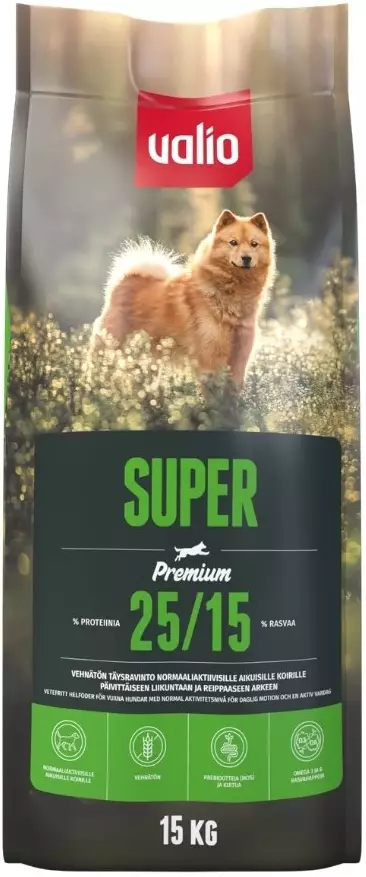 Valio Super koiranruoka 15kg 25/15 - Valio koiranruoka - 6438347000010 - 1
