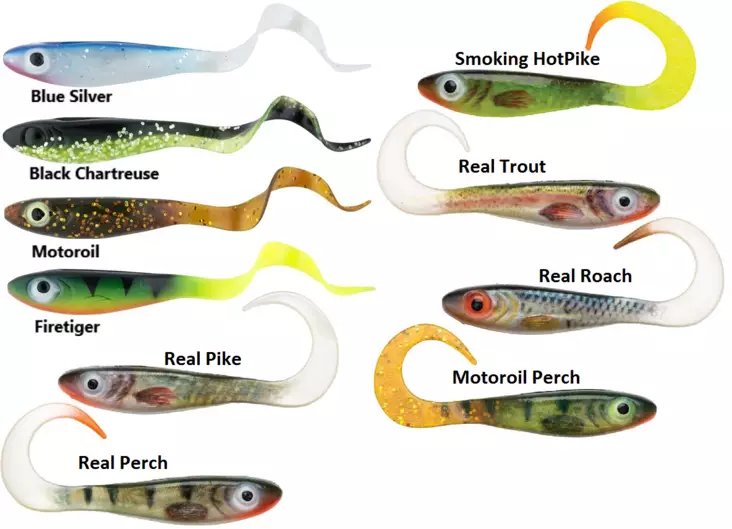 Abu Garcia Mcperch Curly 80mm 8kpl - Jigit ja Shadit - 036282947871 - 1