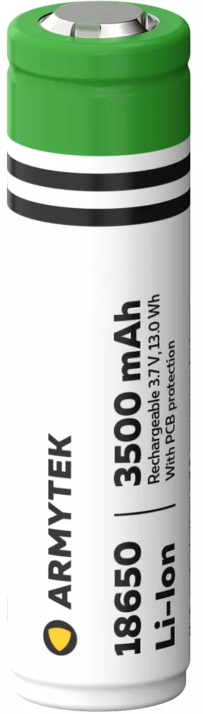 ArmyTek 18650 350mAh Li-ion akku, PCB - Käsivalaisimet - 6957713002521 - 1