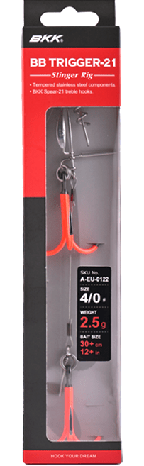 BKK Trigger-21 UVO, Stinger Rig - Jigitarvikkeet - 6939067018091 - 1