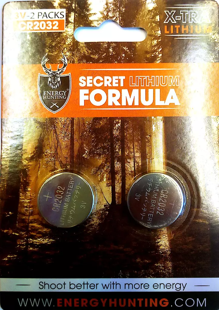 CR2032 paristo, 2kpl, Energy Hunting - Kiikaritähtäimet - 3700974800411 - 1