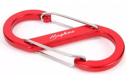 Haghus S karbiinihaka, 8cm 1kpl. - Teltat, makuualustat ja riippumatot - 6438212103501 - 1