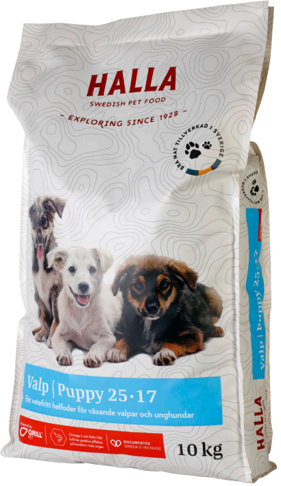 Halla Valp 25-17 10kg, penturuoka - Koiranruoka ja herkut - 7350003233091 - 1