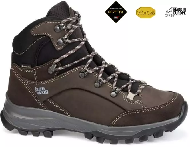 Hanwag Banks Lady GTX, Naisten Mocca/Tan - Vaelluskengät - 404776144921 - 1