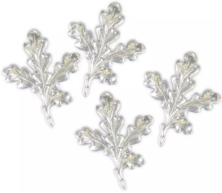 Hopeiset tammenlehdet 4kpl - Trofee tuotteet - 4250392313141 - 1