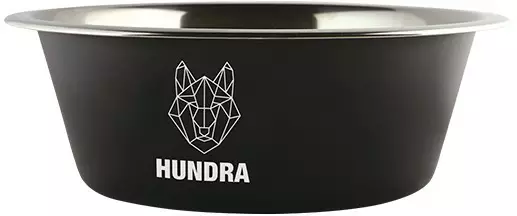 Hundra Ruokakuppi 2,8l, musta - Koiratarvikkeet - 6438347019531 - 2