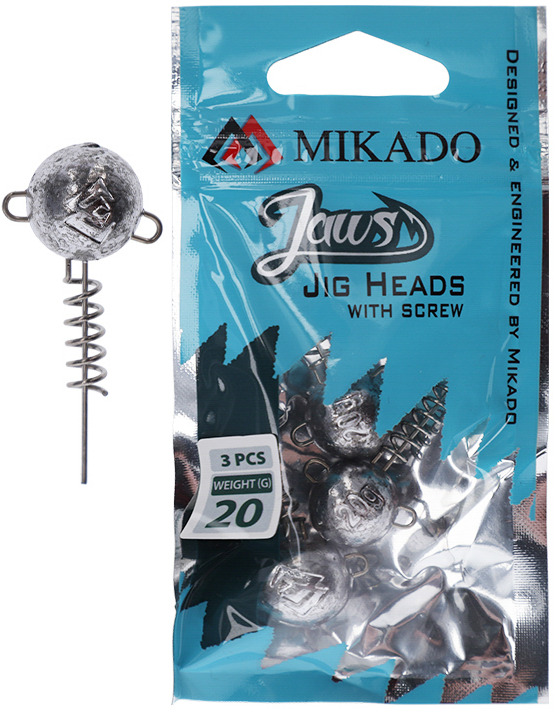 Jigipää ruuvilla, Mikado 50g, 3kpl - Jigitarvikkeet - 5900637622611 - 1