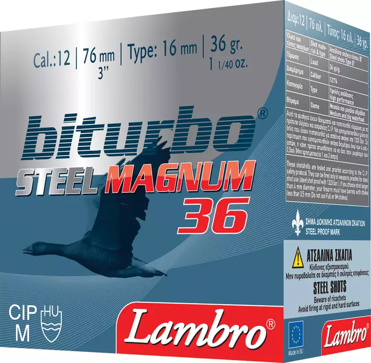 Lambro BiTurbo Steel 12/76 36g - Korvaavat patruunat - 5213011 - 1