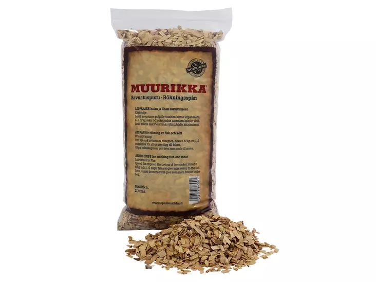 Muurikka Savustuspuru, Leppä 2L - Muurikka Pannut, savustimet, ruuanlaitto - 6412456863001 - 1