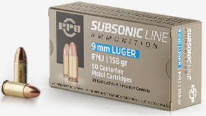 PPU 9mm 10,24g Subsonic - Muut - 8605003810131 - 1