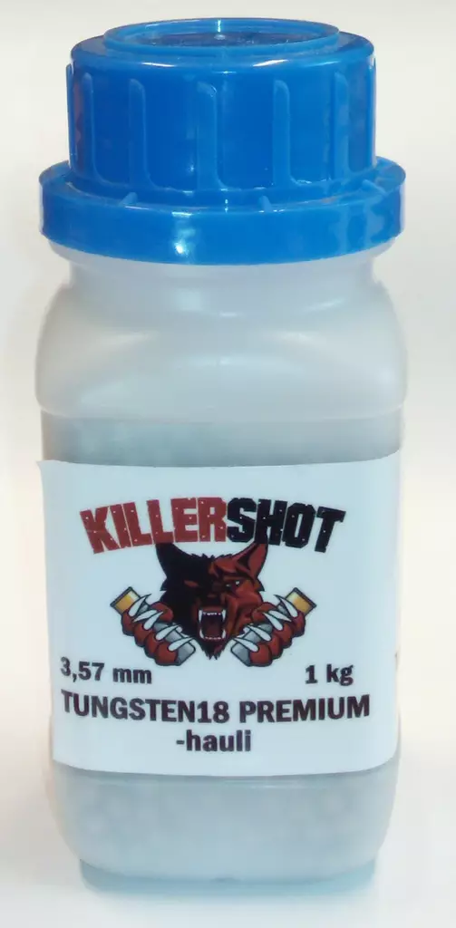 Tungsten18 Premium hauli, KillerShot 1kg - Haulikon jälleenlatauskomponentit - 6430038647091 - 1