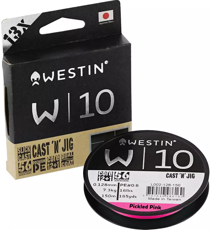 Westin W10 13 Braid Cast'n Jig 110m Pink - Kalastus Siimat - L002-0XX-1501 - 1
