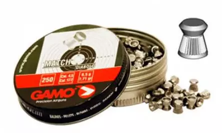 Gamo Match 4,5mm 500 - Ilmakiväärin luodit - 793676000152 - 1
