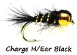 Uppoperho 2kpl, Charge H/Ear Black S14 - Valmisperhot - 6430037106842 - 1