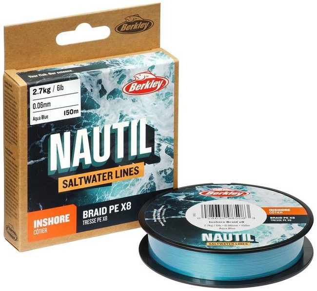Berkley Nautil Saltwater x8 150m, siima - Kalastus Siimat - 028632985112 - 1