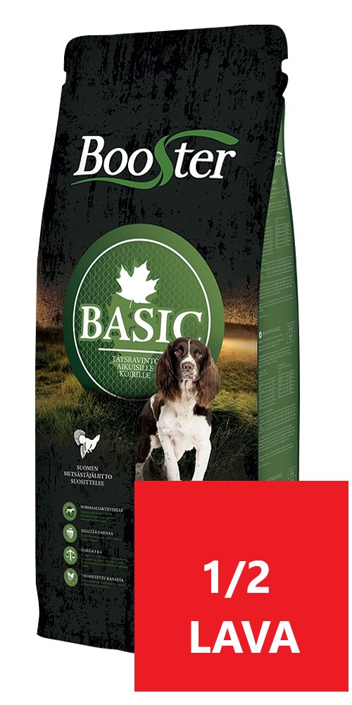 Booster Basic 15kg 1/2 lava- 18 Säkkiä - Koiranruoka ja herkut - 643003187002 - 1