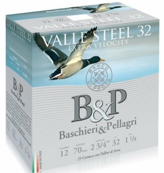 B&P 12/70 32g Valle Steel - Korvaavat patruunat - 803413404612 - 1