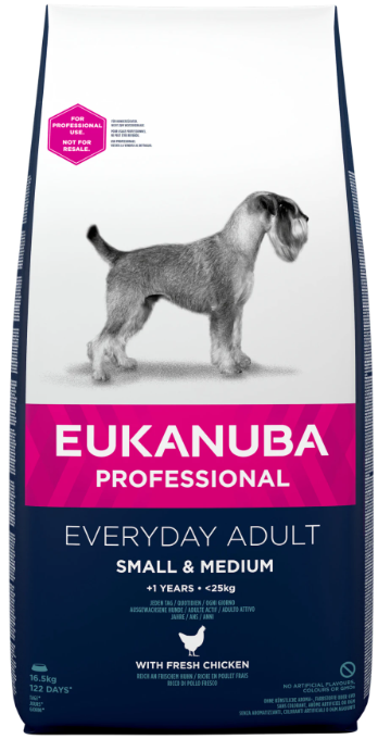 Eukanuba Everyday Adult Sm./Med. 16,5kg - Koiranruoka ja herkut - 8710255154282 - 1
