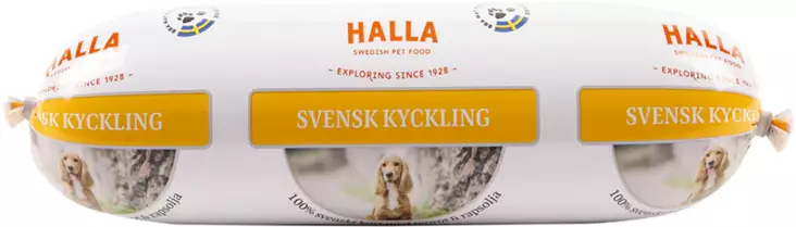 Halla Kyckling, koiranmakkara 650g - Halla koiranruoka - 7350003233442 - 1