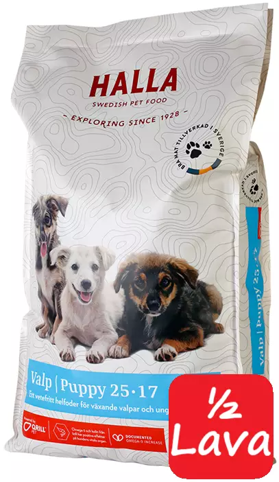 Halla Valp 10kg - 18 säkkiä - Halla koiranruoka - 7350003233092 - 1