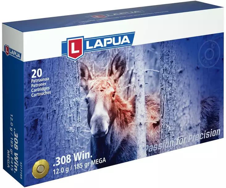Lapua 308 Win 12,0g SP Mega - Lapua - 6418267101592 - 2