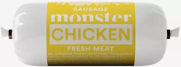 Monster Dog Chicken Sausage 400g - Monster koiranruoka - 7350040129272 - 1