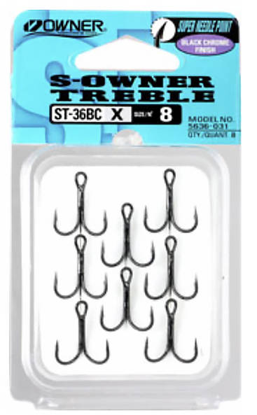 Owner ST-36BC Kolmihaarakoukut - Kalastus Koukut - 4953873003462 - 1