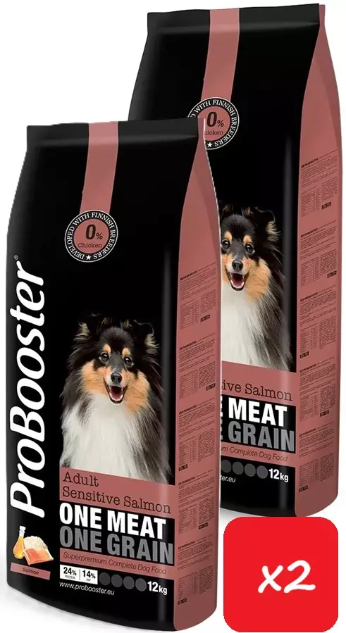 ProBooster Adult Sensitive Salmon 24kg - ProBooster koiranruoka - 99912x2 - 1