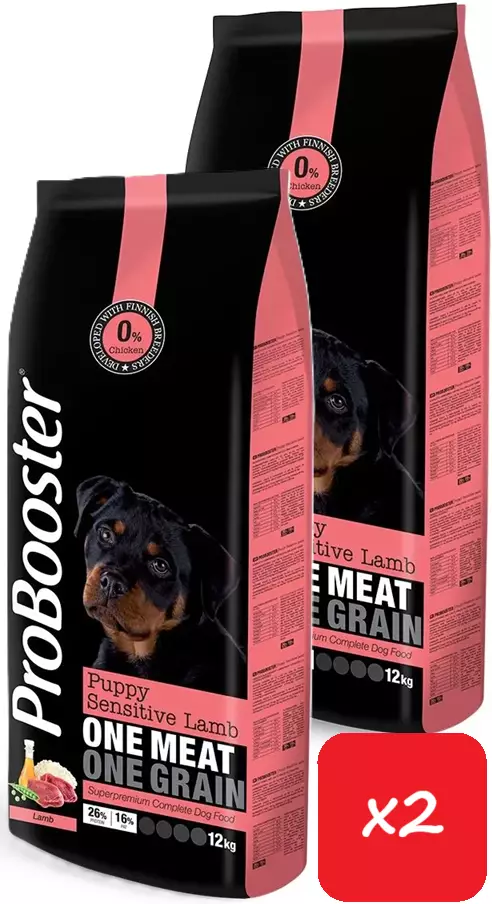 ProBooster Puppy Sensitive Lamb 24kg - ProBooster koiranruoka - 99112x2 - 1