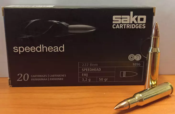 Sako 222 rem Speedhead 3,2g FMJ - Sako - 6438053999912 - 1