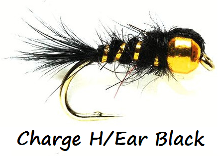 Uppoperho 2kpl, Charge H/Ear Black S14 - Valmisperhot - 6430037106842 - 1