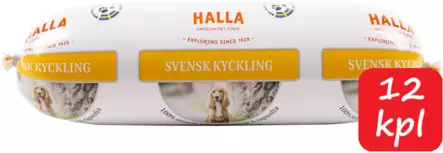 Halla Kyckling, koiranmakkara 12kpl - Halla koiranruoka - 7350003233443 - 1