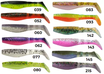 K.P Original shad 3" kalajigi 4kpl - Jigit ja Shadit - KPORGSHD3 - 1