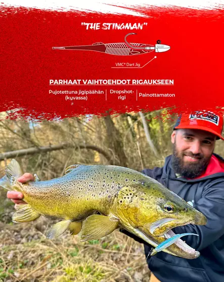 Rapala The Stingman 7,5cm 2g - 4kpl - Jigit ja Shadit - CCSTINNE3 - 2