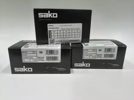 Sako 308 win Range 8,0g FMJ 150kpl - Sako - 6438053999974x3 - 1