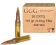 GGG .308 Win 147gr 9,55g 20kpl - Muut - 4779032300193 - 1