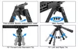 UTG Recon 360 TL M-LOK Bipod 5,5-7" - Asetarvikkeet - 4717385556133 - 2