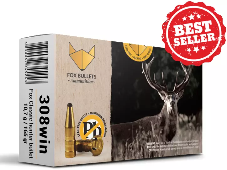 Fox Bullets 308 win 10,7g Classic Hunter - 12/70 Lyijy - 3830067345243 - 1